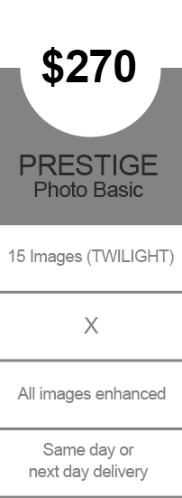 Prestige Photo Basic Package - $270